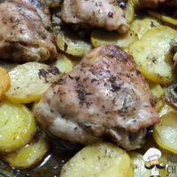 pollo al Horno con Vino Blanco