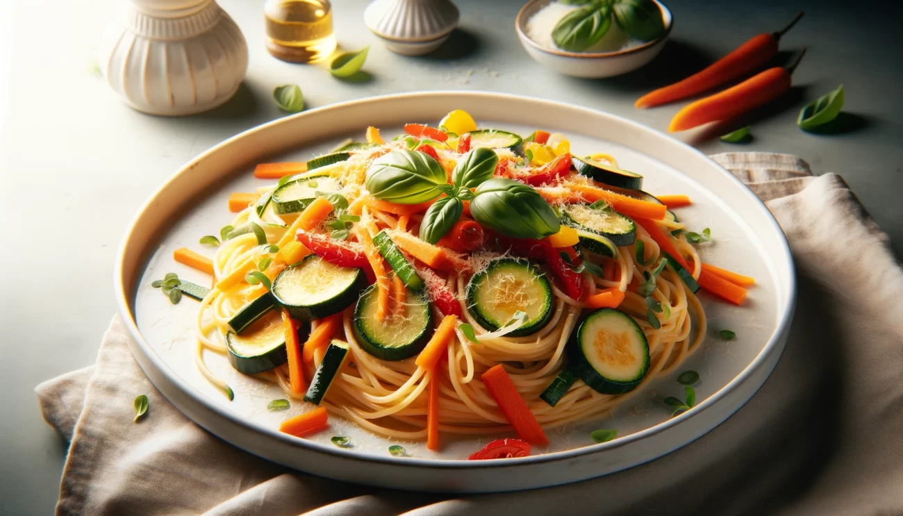 Espaguetis con Verduras: Un Plato Saludable y Colorido